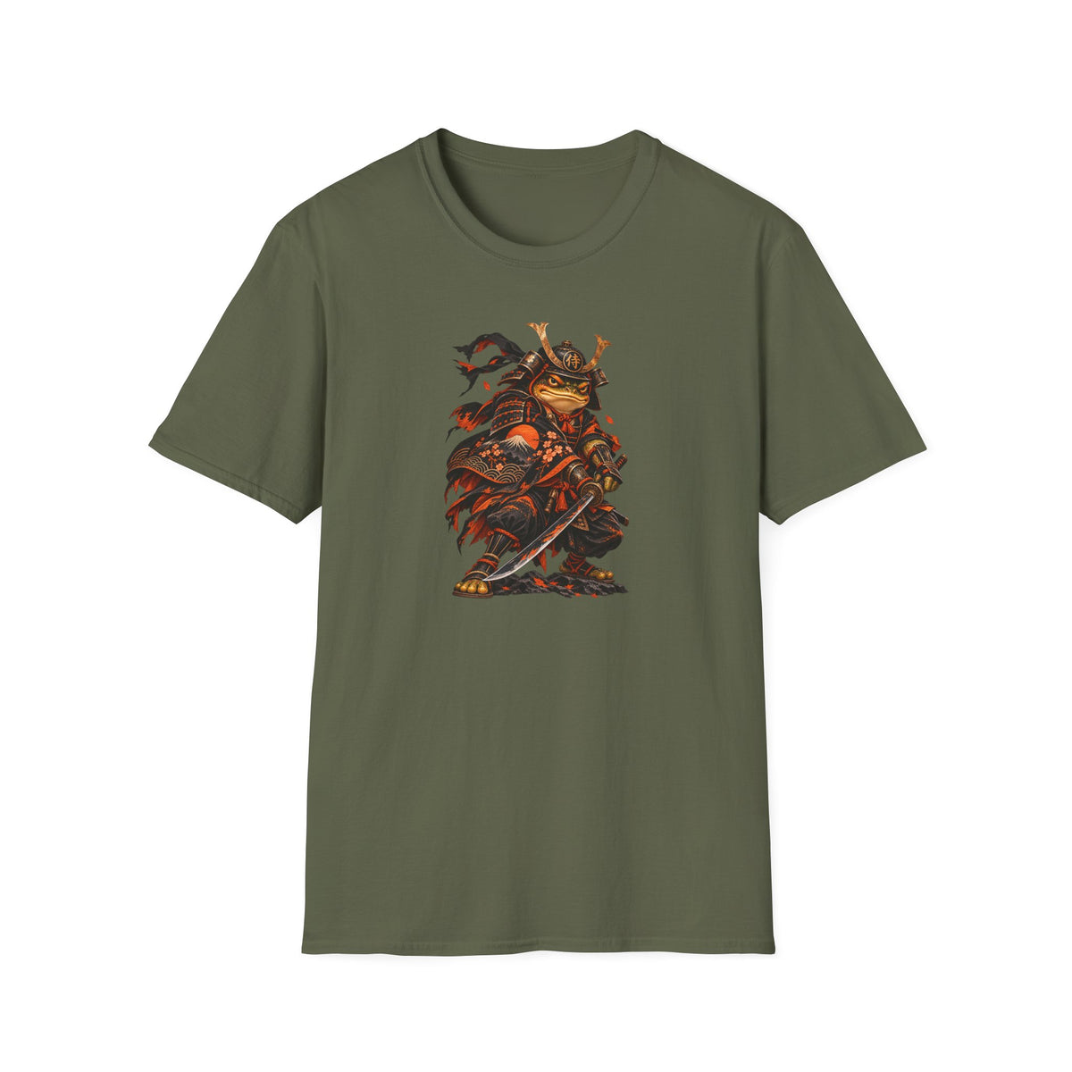 Samurai Toad Japanese Warrior T-Shirt | Croaking Toad