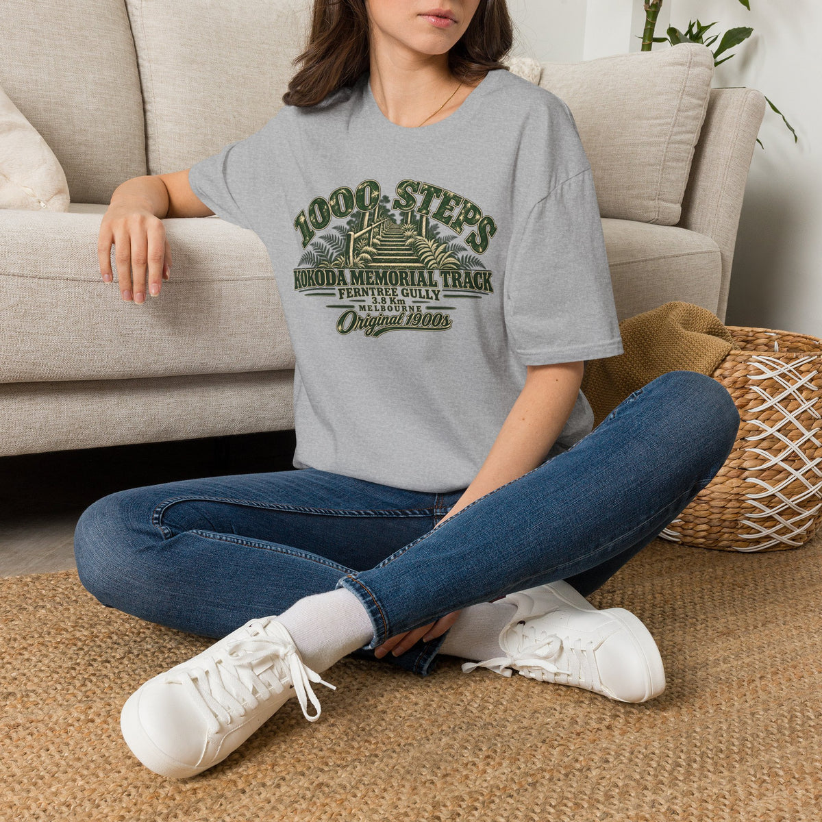 1000 Steps Kokoda Memorial track - Unisex Softstyle T-Shirt