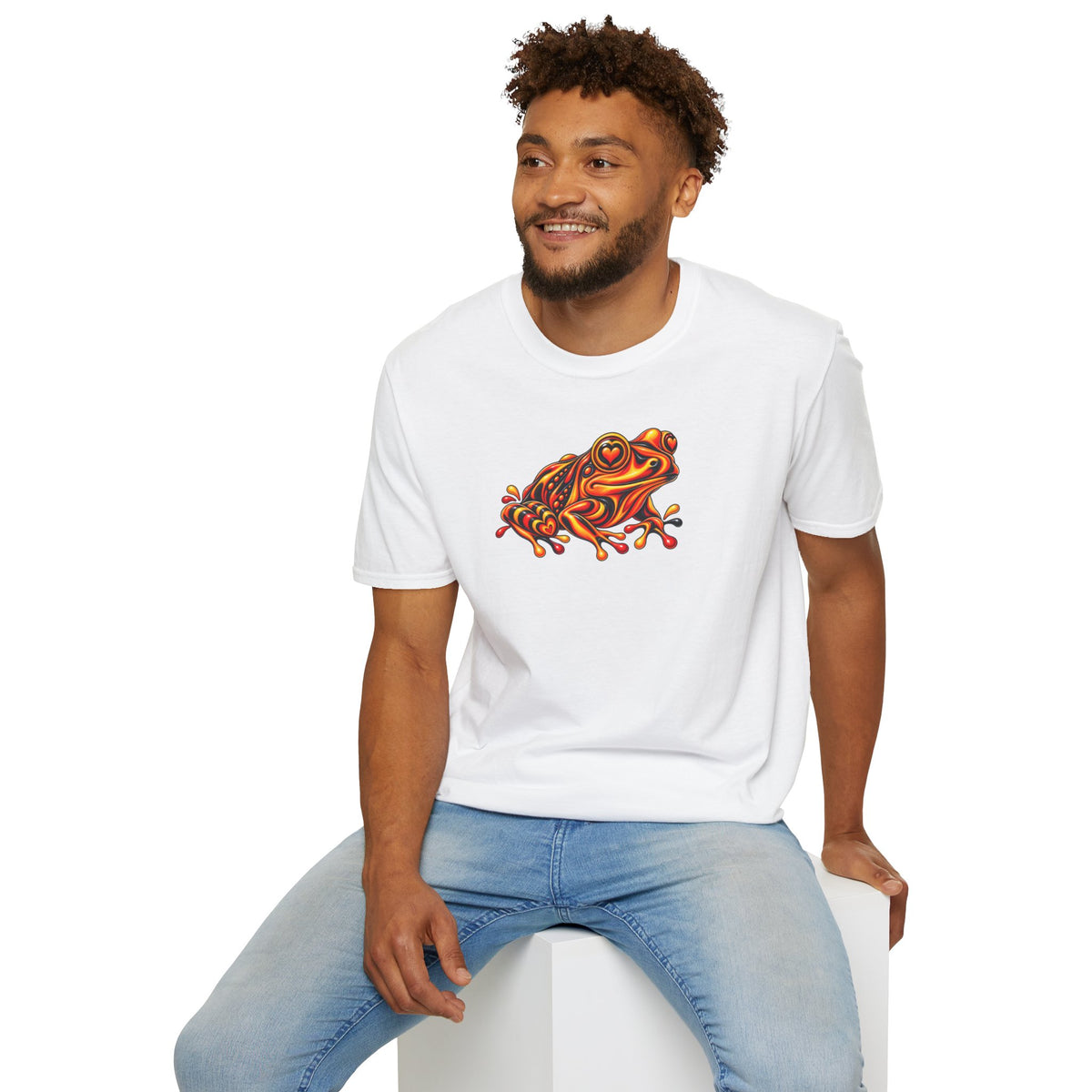 Toad red, black, orange  Unisex Softstyle T-Shirt