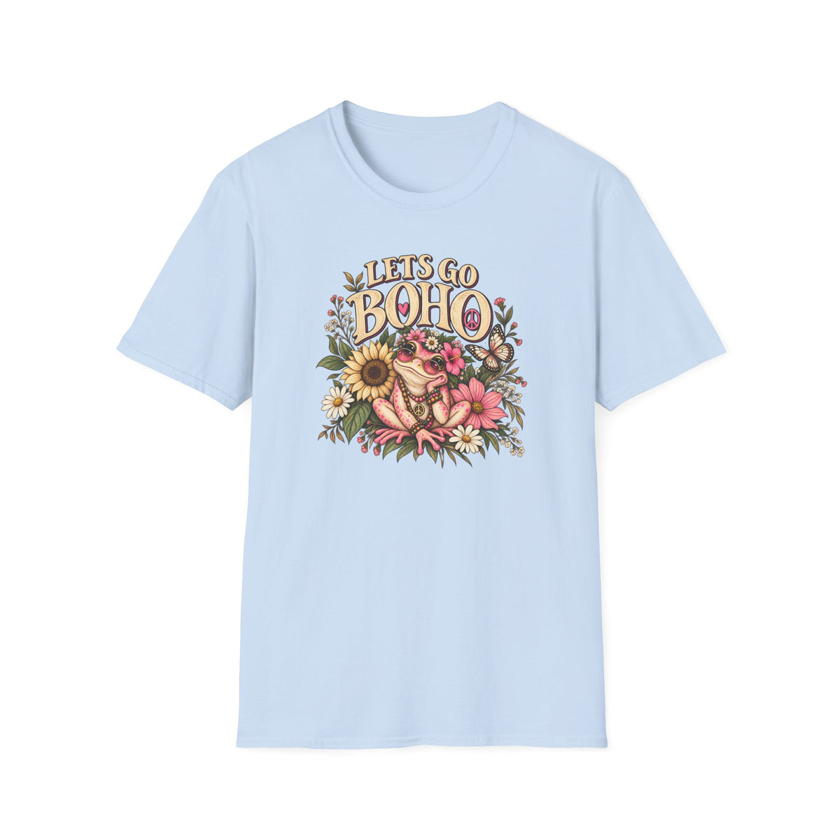 Lets Go Boho Toad Unisex Softstyle T-Shirt