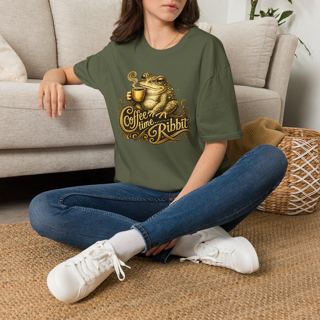 Coffee time Ribbit Unisex Softstyle T-Shirt