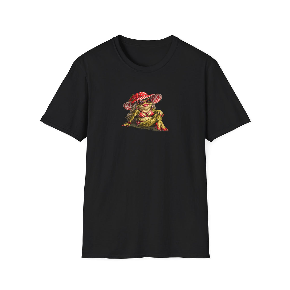 Toadella red polka dot Unisex Softstyle T-Shirt