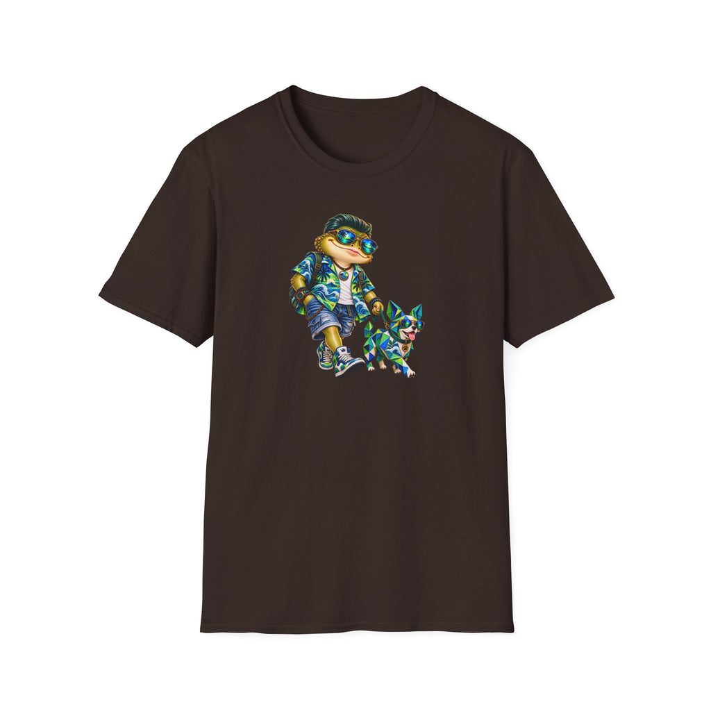 Origami Dog Unisex Softstyle T-Shirt
