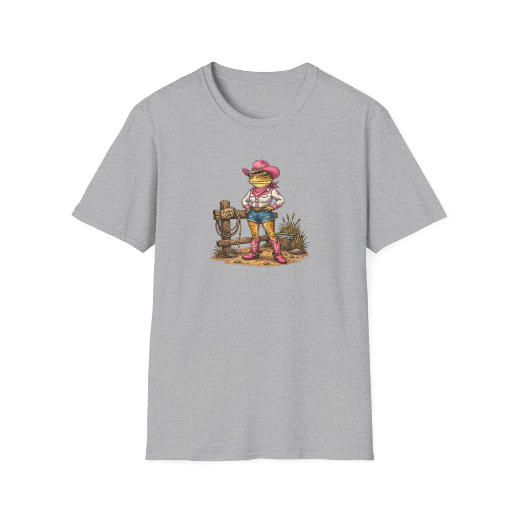Cowgirl Rodeo Kröte Unisex Softstyle T-Shirt