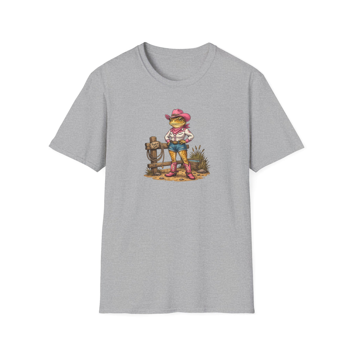 Cowgirl Rodeo Kröte Unisex Softstyle T-Shirt