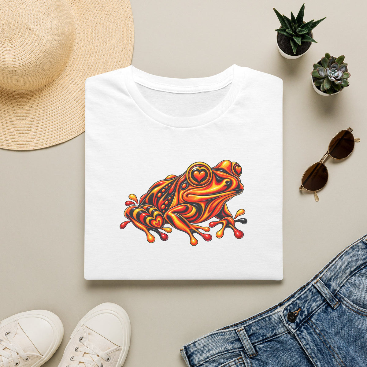 Toad red, black, orange  Unisex Softstyle T-Shirt
