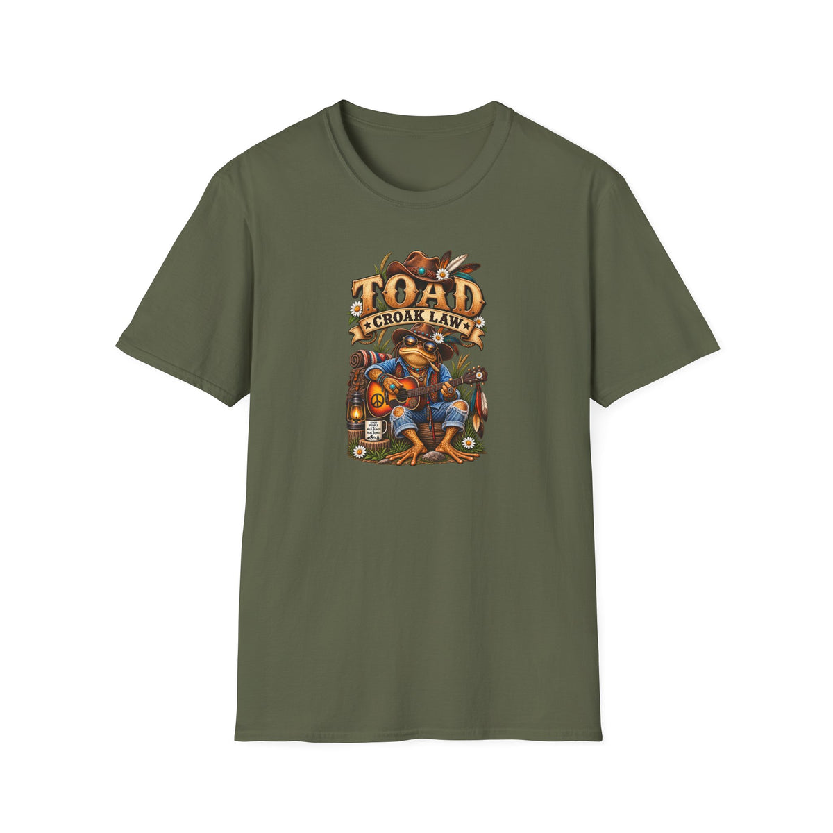 Unisex Softstyle T-Shirt „Toad Croak Law“
