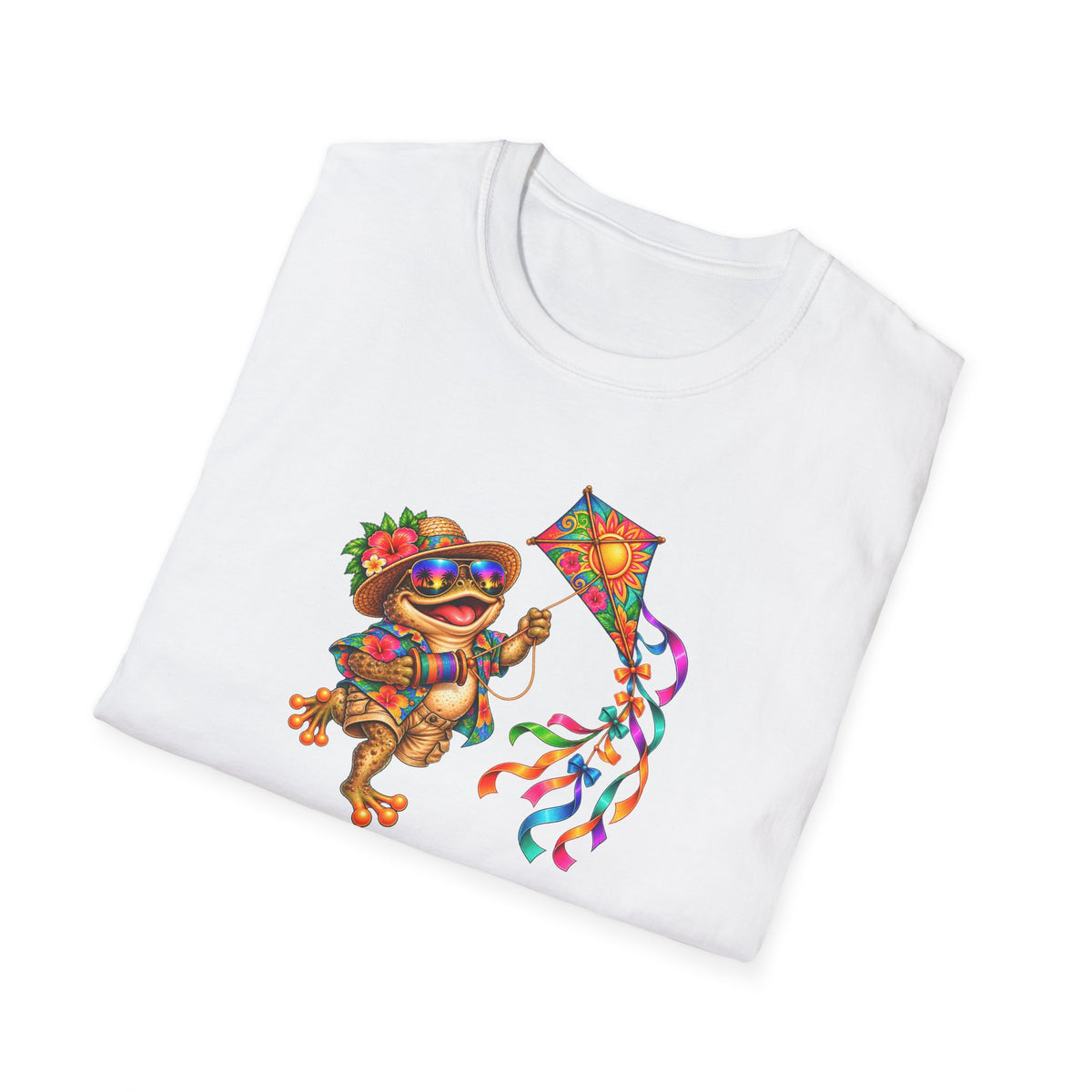 Kite flying Toad Unisex Softstyle T-Shirt