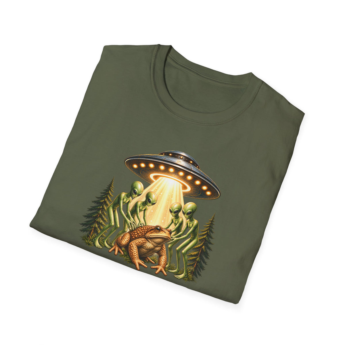Alien Toad T-Shirt | Funny Alien & Toad Graphic Tee
