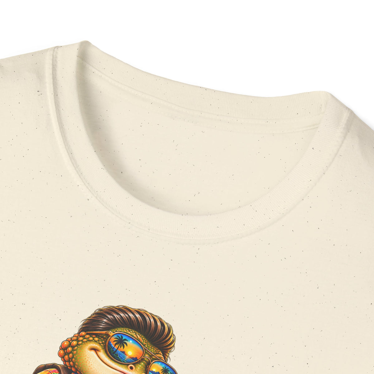 Toad walking  Origami dog unisex Softstyle T-Shirt