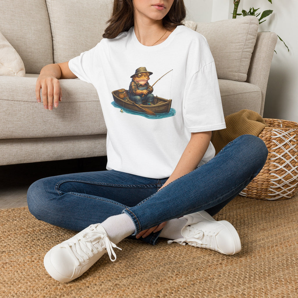 Gone Fishing Toad Unisex Softstyle T-Shirt