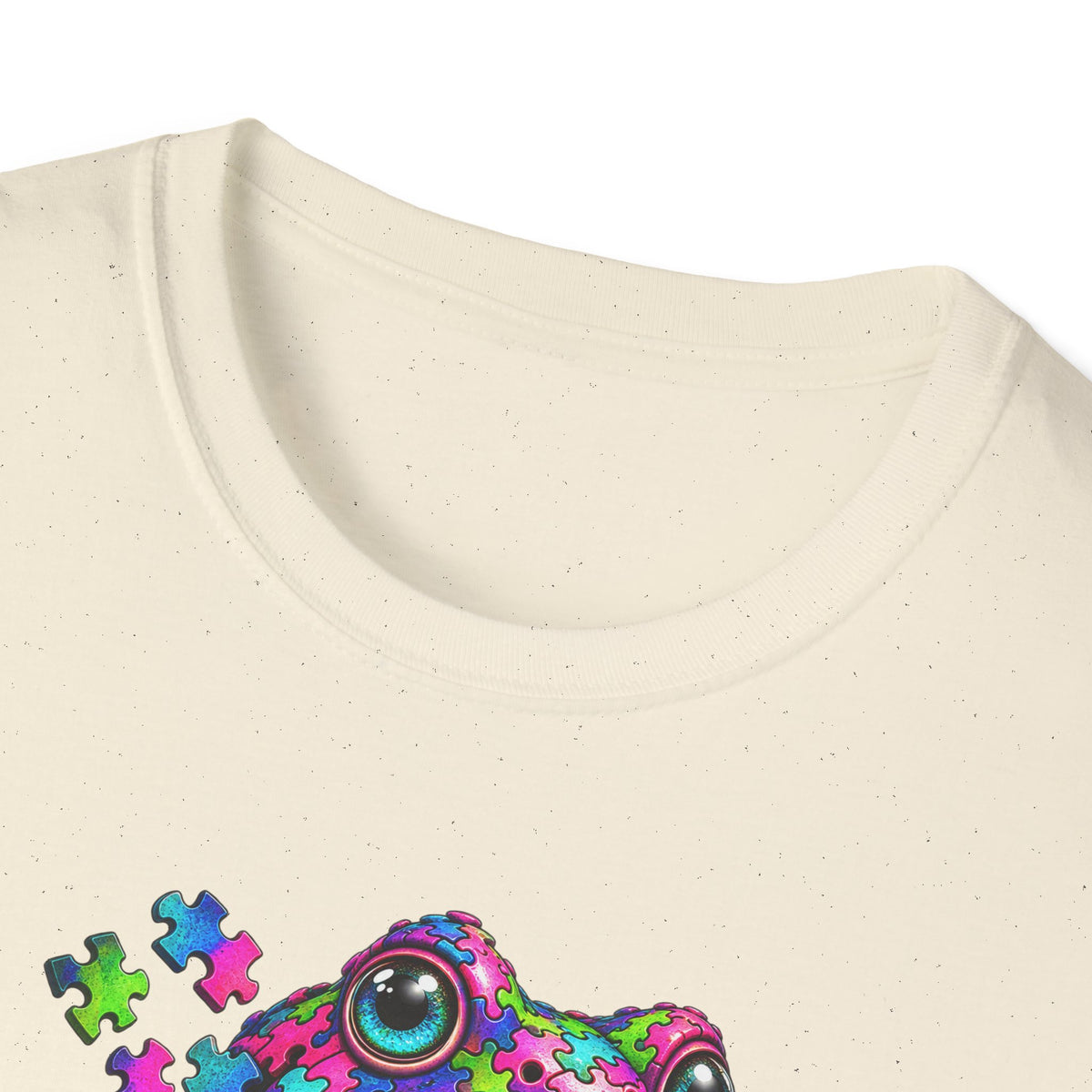 Puzzled Toad multicolored Unisex Softstyle T-Shirt