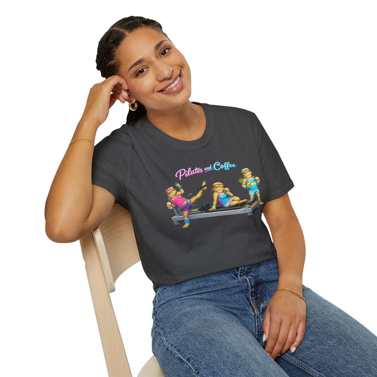 Pilates & Coffee Toads Unisex Softstyle T-Shirt
