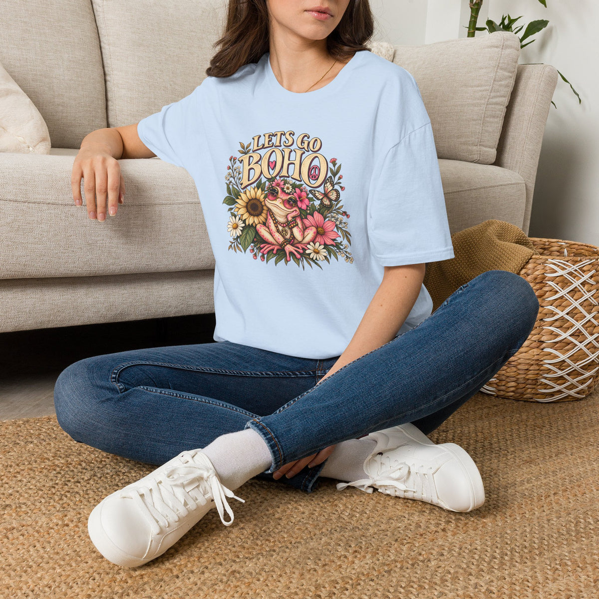 Lets Go Boho Toad Unisex Softstyle T-Shirt