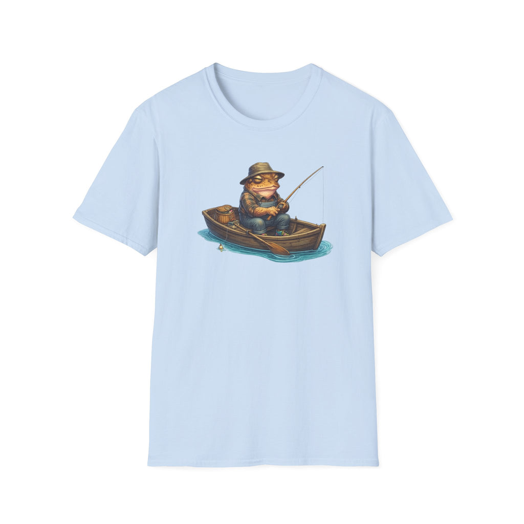 Gone Fishing Toad Unisex Softstyle T-Shirt