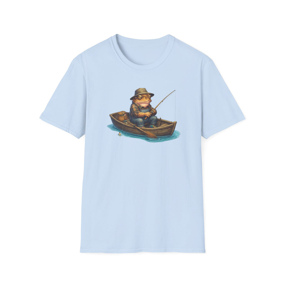 Gone Fishing Toad Unisex Softstyle T-Shirt