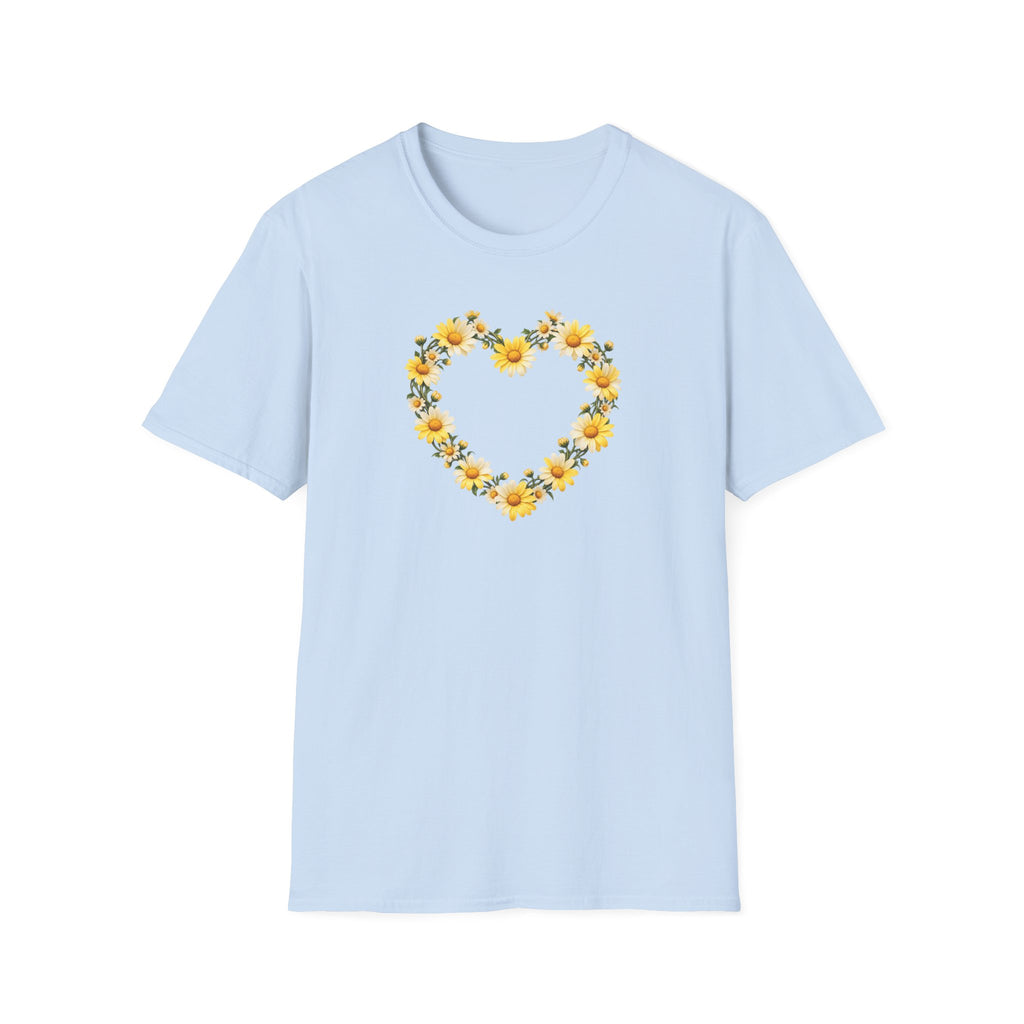 Daisy Chain heart Unisex Softstyle T-Shirt