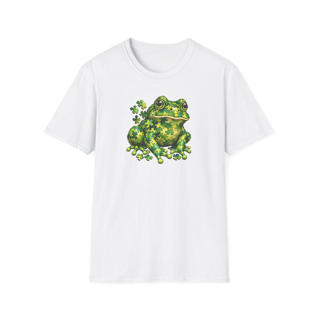Puzzled Green Toad T-Shirt | Croaking Toad