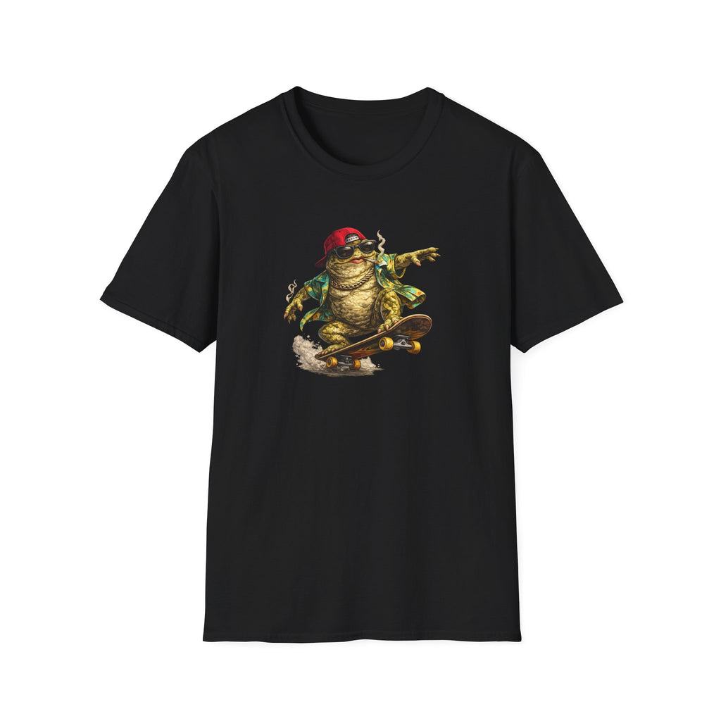 Skater Croak Frosch Unisex Softstyle T-Shirt