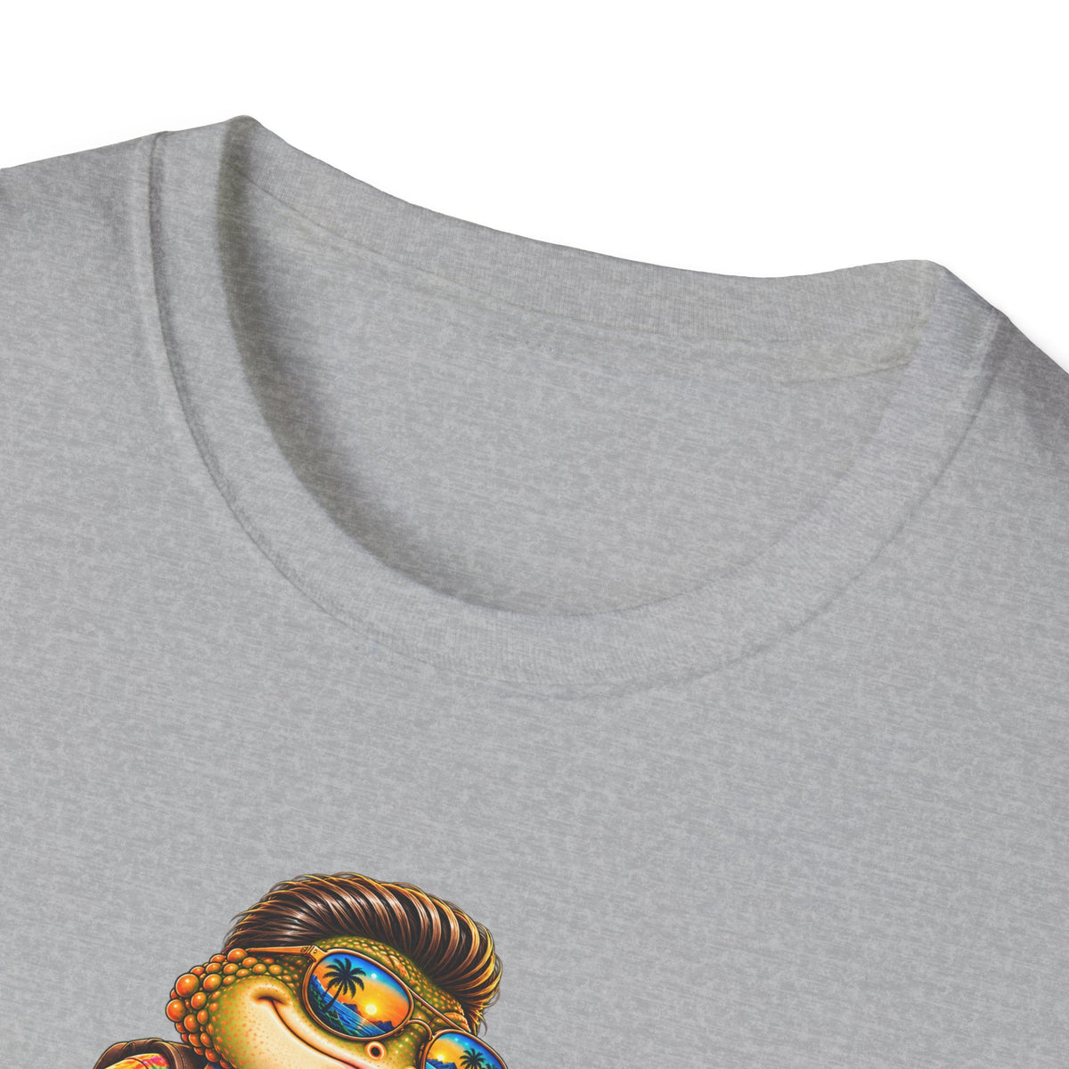 Toad walking  Origami dog unisex Softstyle T-Shirt