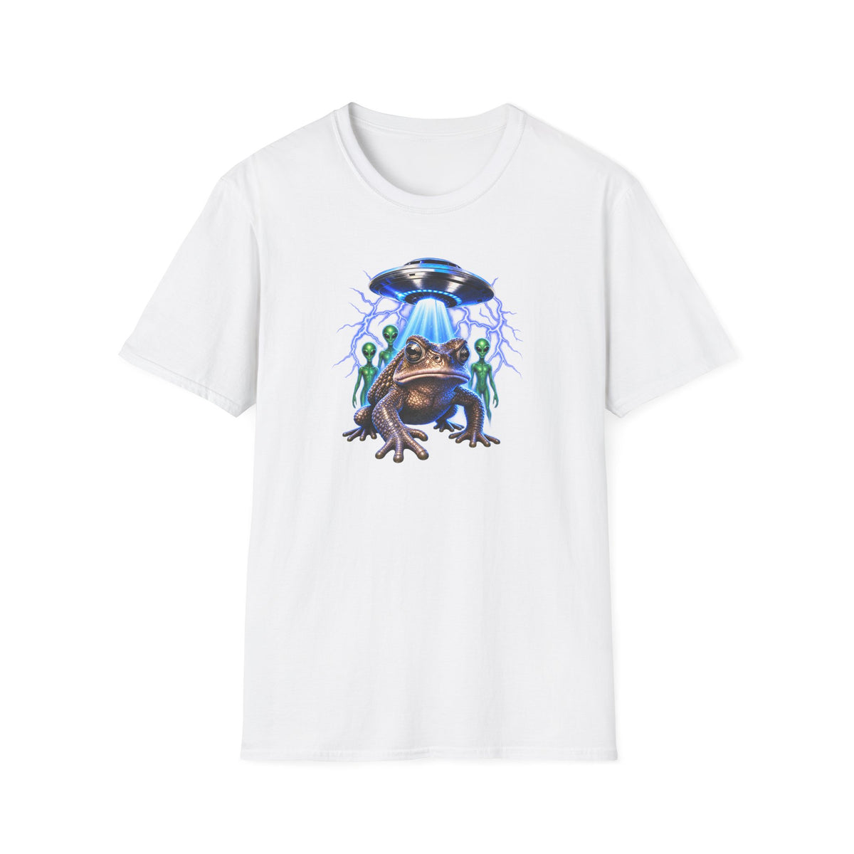 Alien Toad UFO T-Shirt – Funny Space Graphic Tee