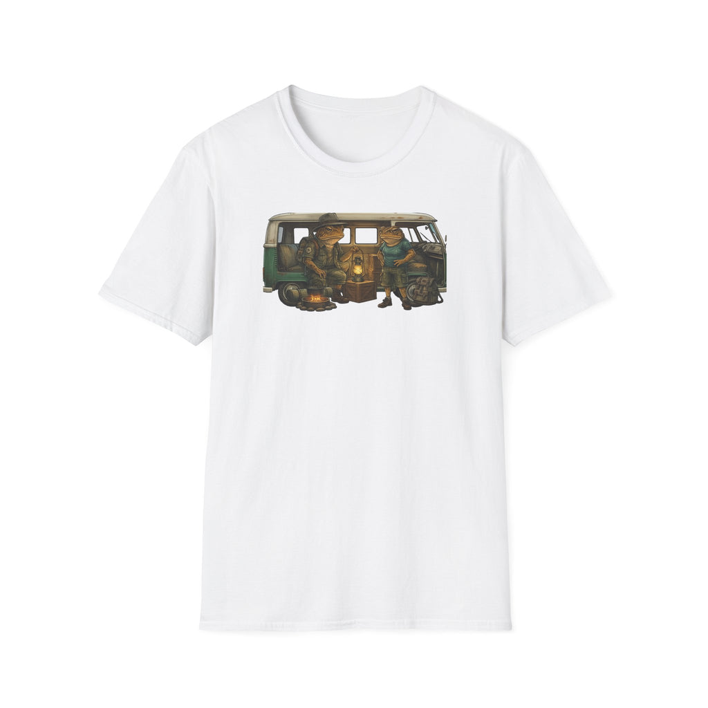 Toads Combi Van Camping Unisex Softstyle T-Shirt