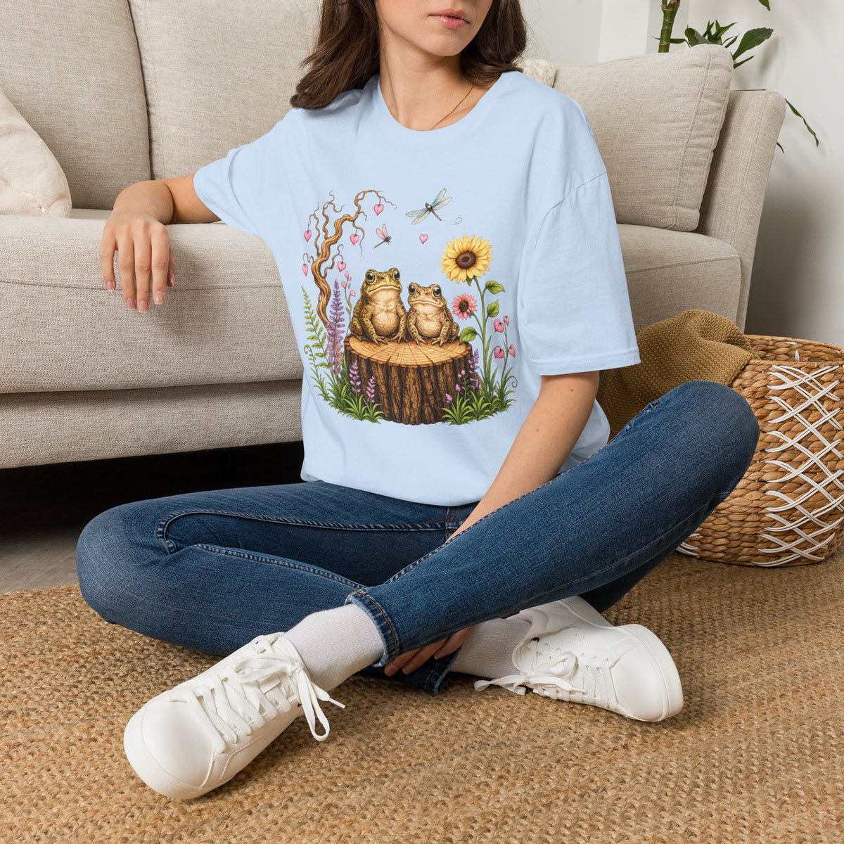 Toads on a log Unisex Softstyle T-Shirt