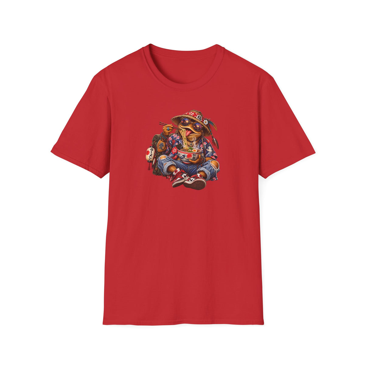Noodle Bowl Kröte Unisex Softstyle T-Shirt