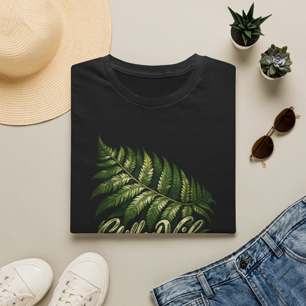 Chilled Vibes fern Unisex Softstyle T-Shirt