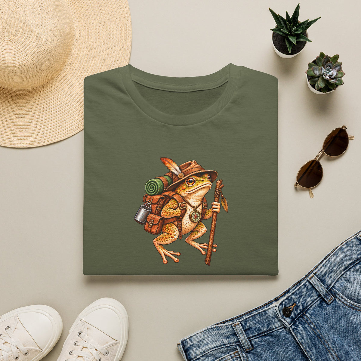 Hiking Toad Unisex Softstyle T-Shirt