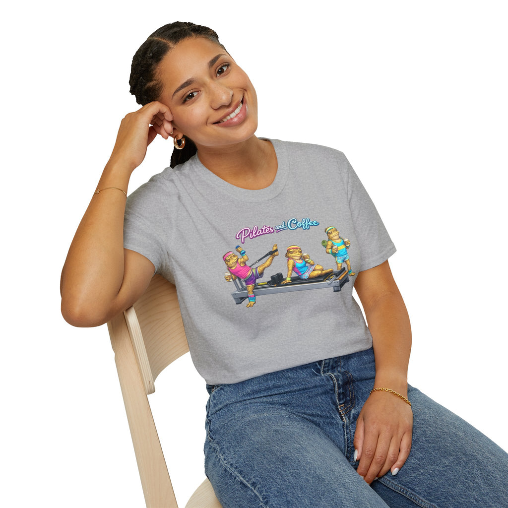 Pilates & Coffee Toads Unisex Softstyle T-Shirt