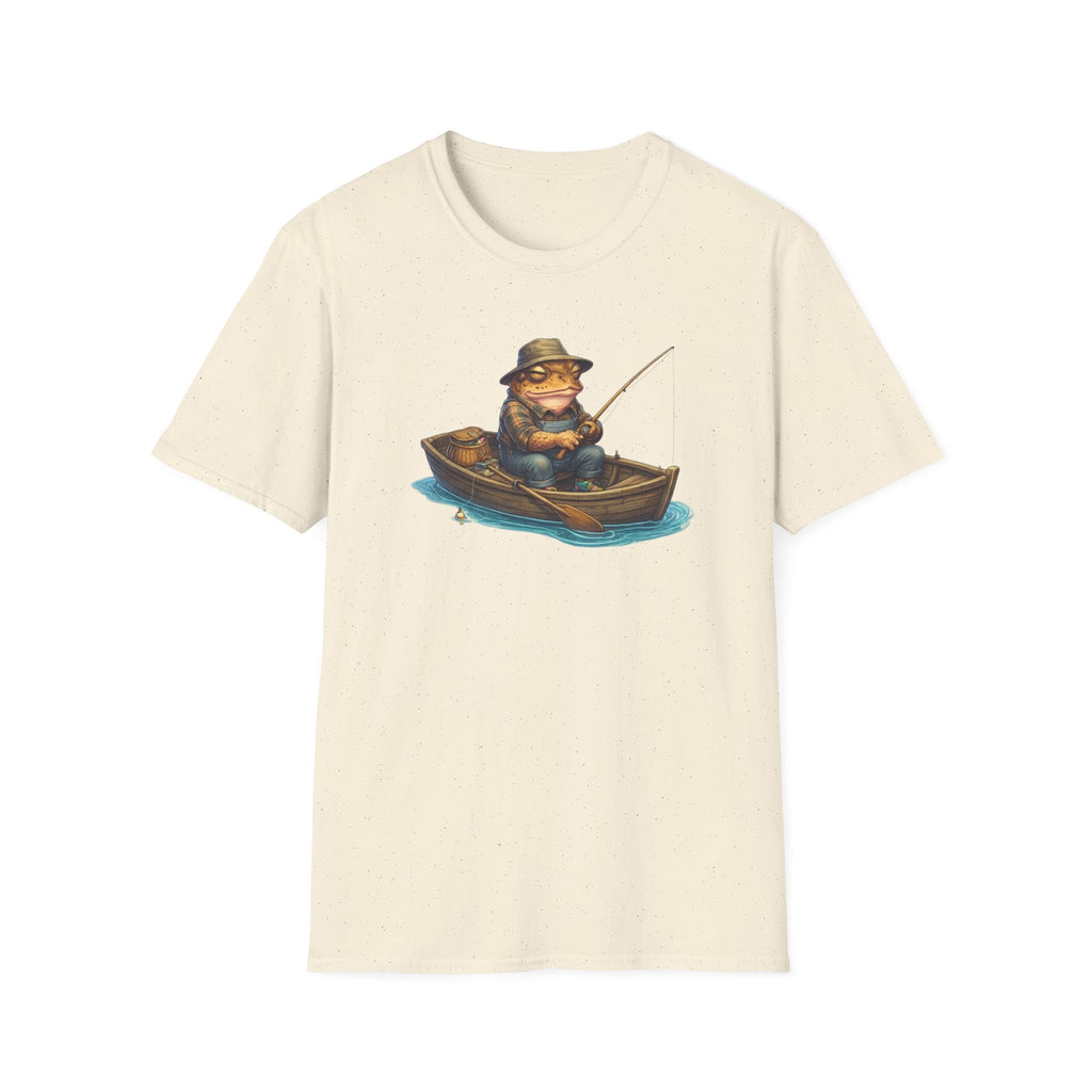 Gone Fishing Toad Unisex Softstyle T-Shirt