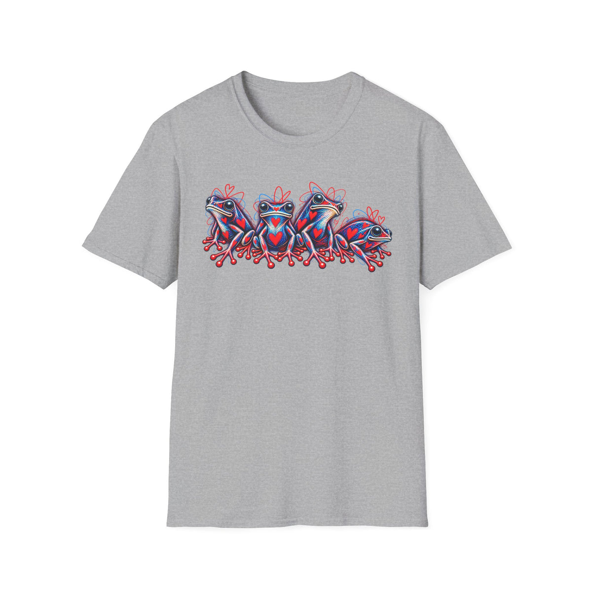 Heart to Heart Toads Unisex Softstyle T-Shirt