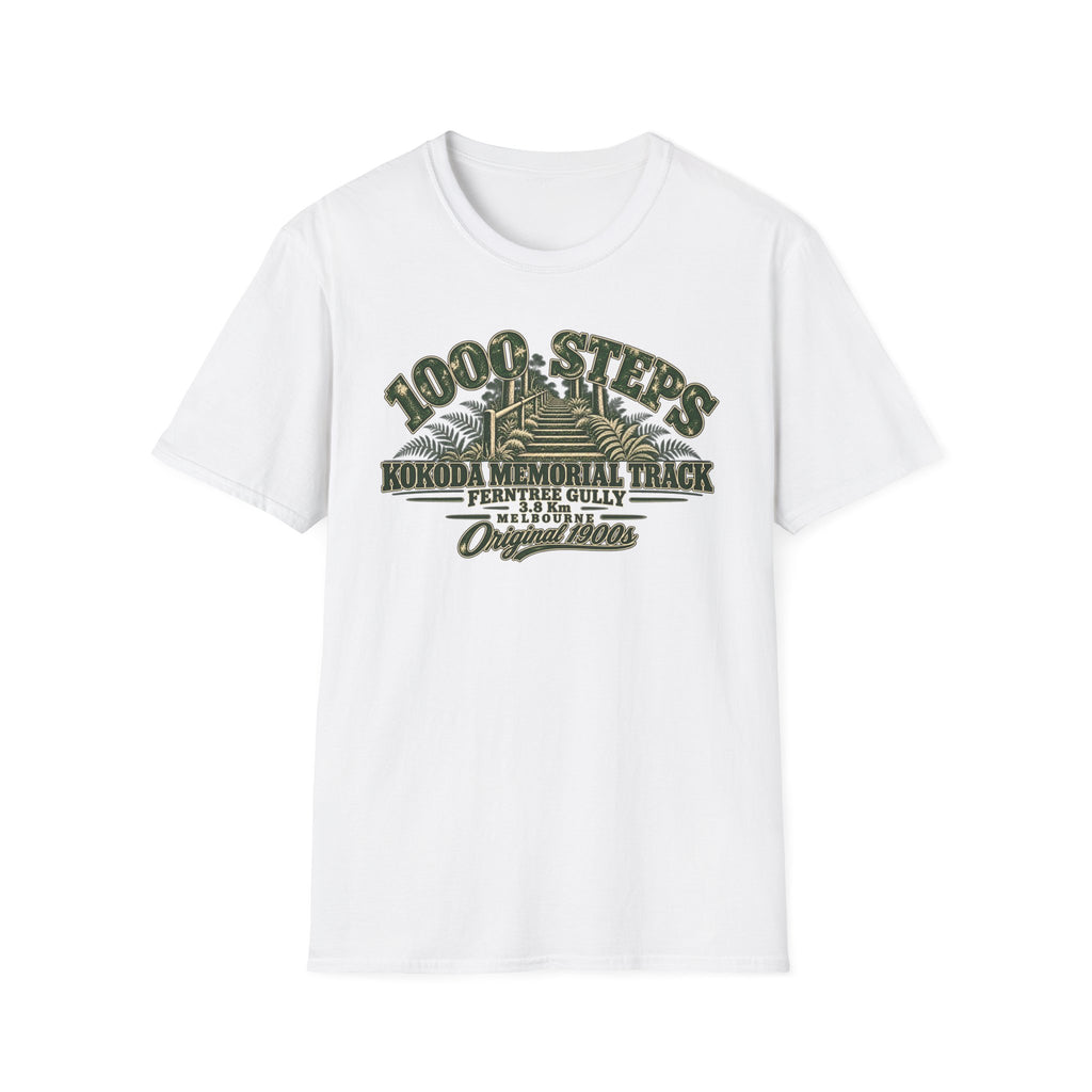 1000 Steps Kokoda Memorial track - Unisex Softstyle T-Shirt