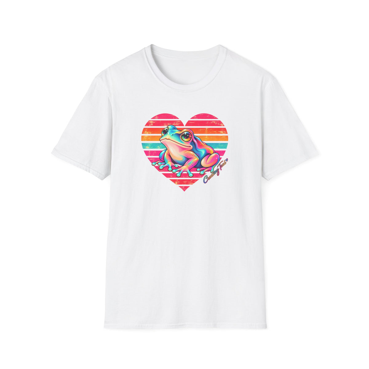 Rainbow Heart - Croaking Toad  T-Shirt