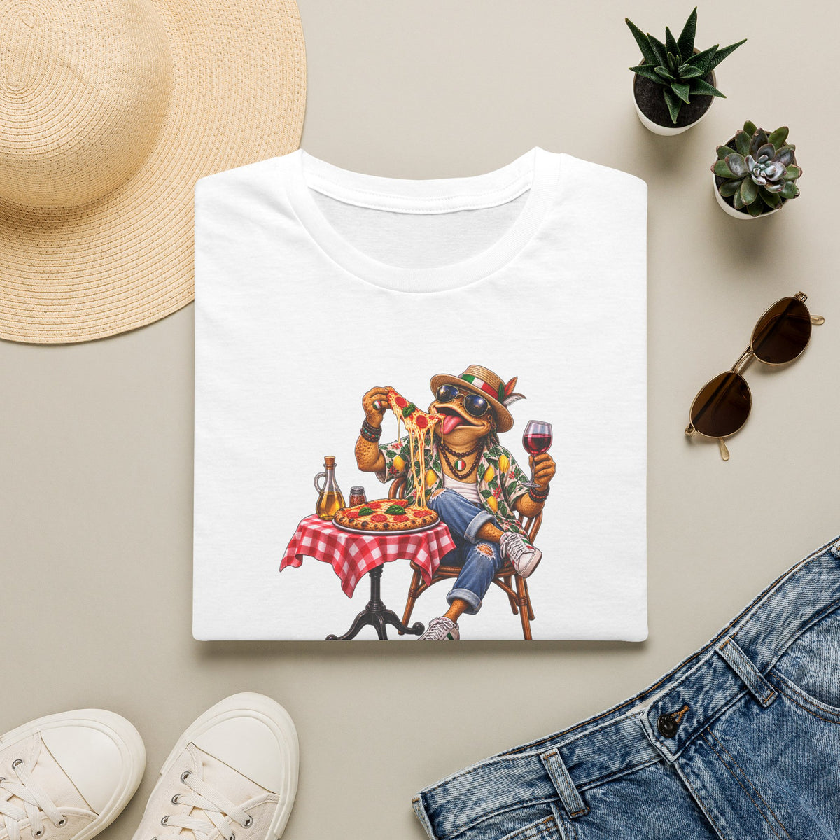 Italian Pizza Toad Unisex Softstyle T-Shirt