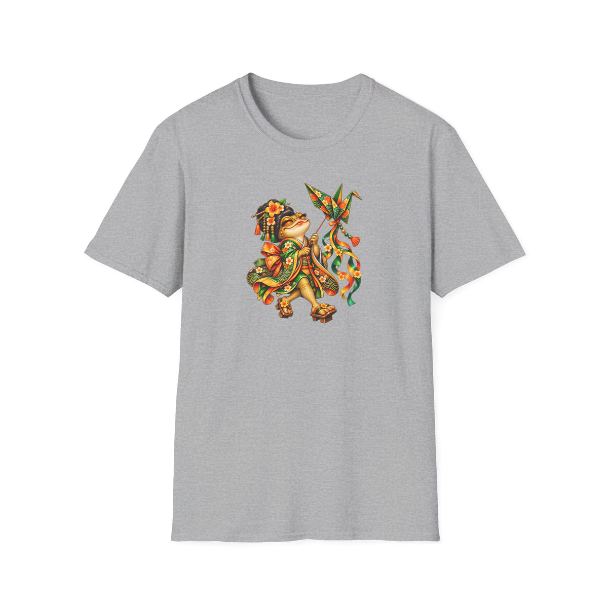 Kite Flying Toad Funny Outdoor T-Shirt | Croaking Toad