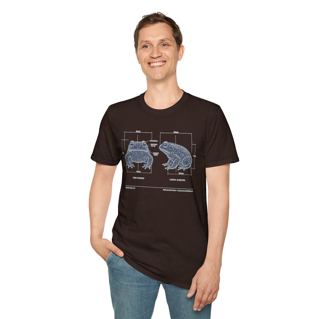 Blue Print Toad Unisex Softstyle T-Shirt
