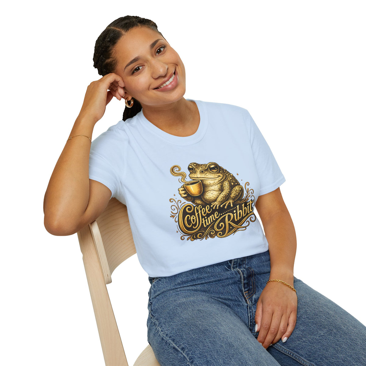 Coffee time Ribbit Unisex Softstyle T-Shirt