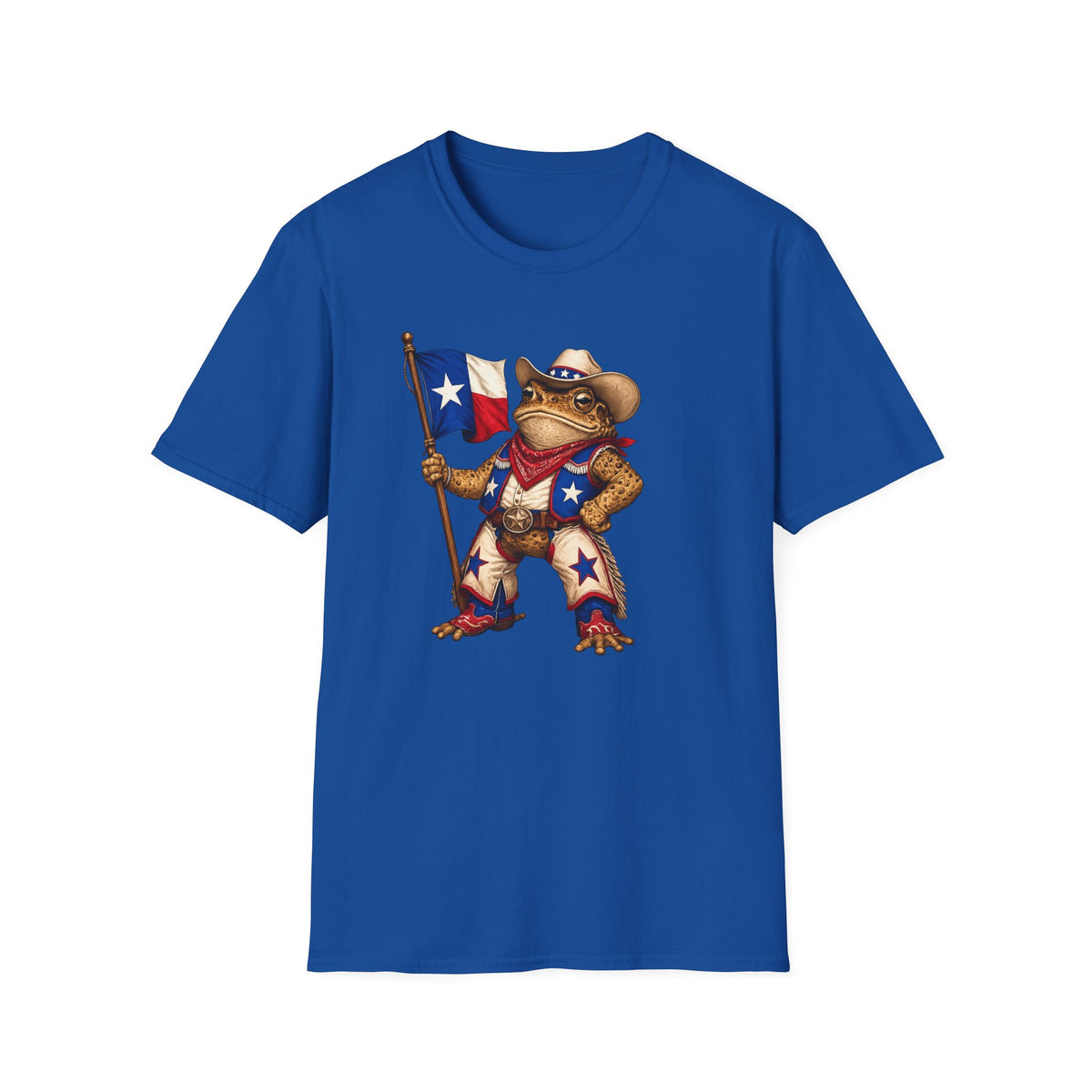 Texas Toad Maskottchen Unisex Softstyle T-Shirt