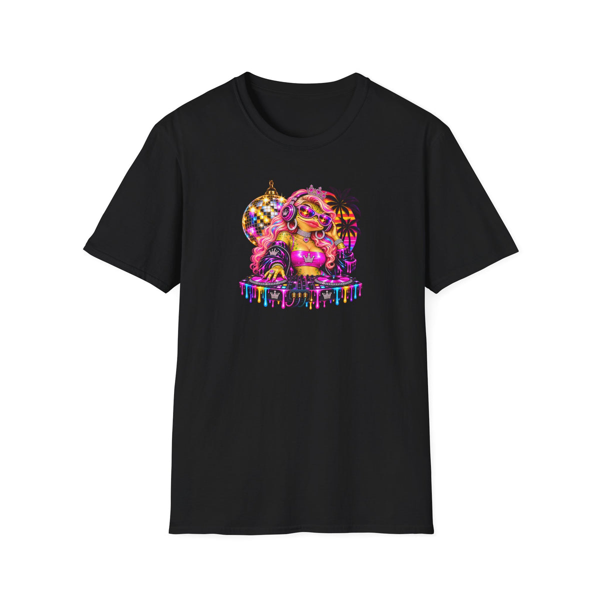DJ Toadie Sunset Tunes T-Shirt | Croaking Toad