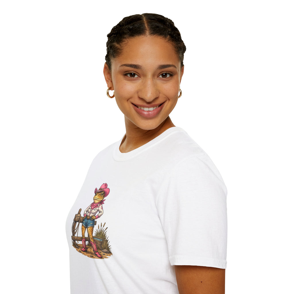 Cowgirl Rodeo Kröte Unisex Softstyle T-Shirt