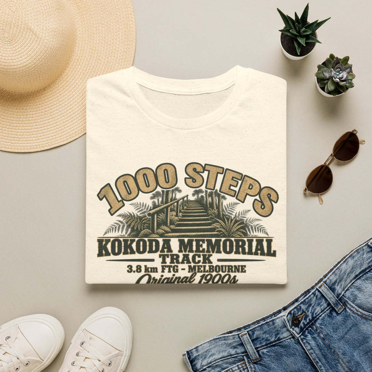 1000 Steps FTG Melbourne,  Australia Unisex Softstyle T-Shirt