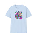 Puzzled Toad multicolored Unisex Softstyle T-Shirt