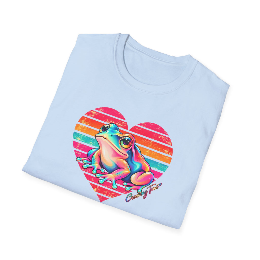 Rainbow Heart - Croaking Toad  T-Shirt