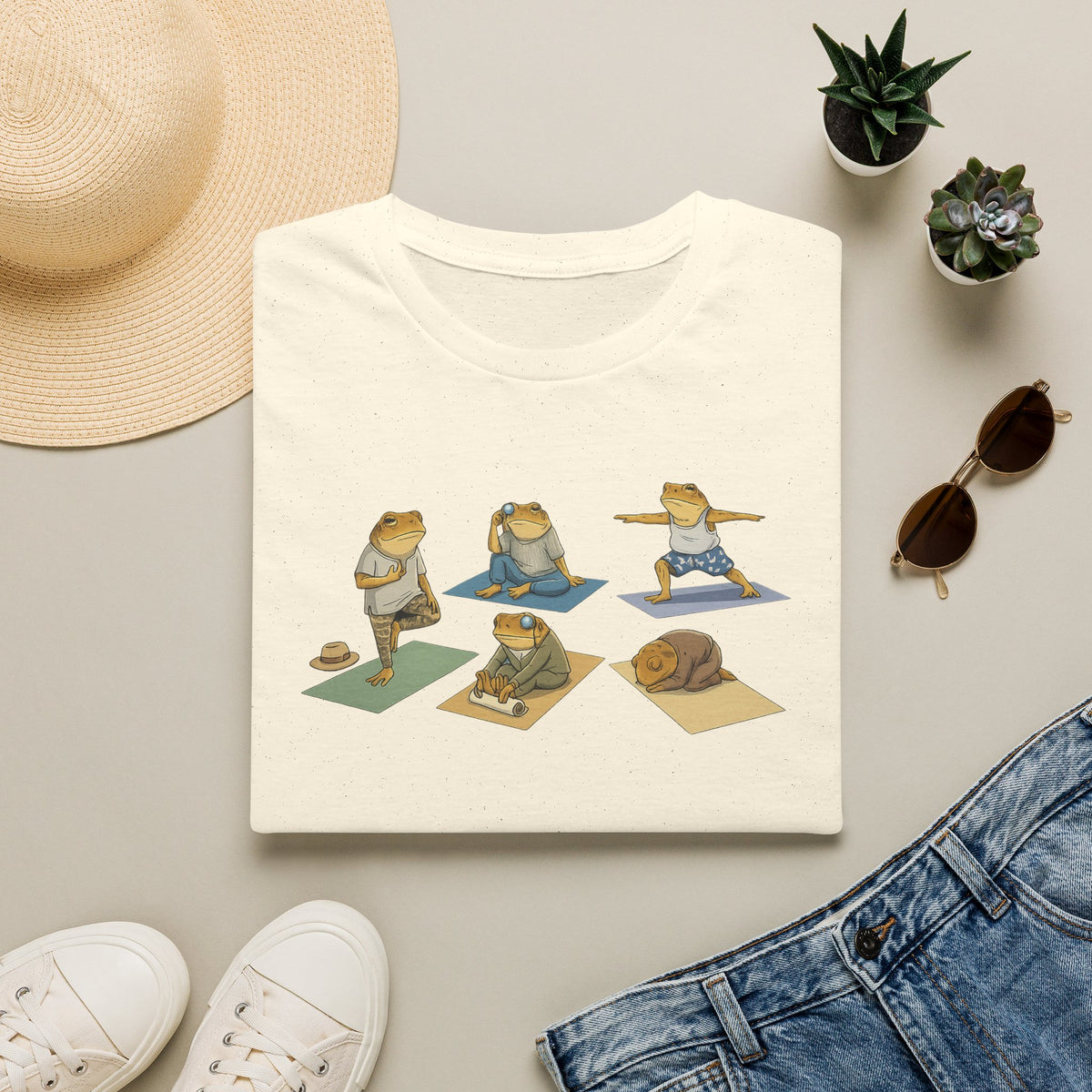 Yoga Zen Toads Unisex Softstyle T-Shirt