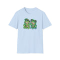 Love Toads green and aqua Unisex Softstyle T-Shirt