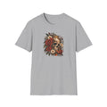 Skull with flowers and Toad  Unisex Softstyle T-Shirt