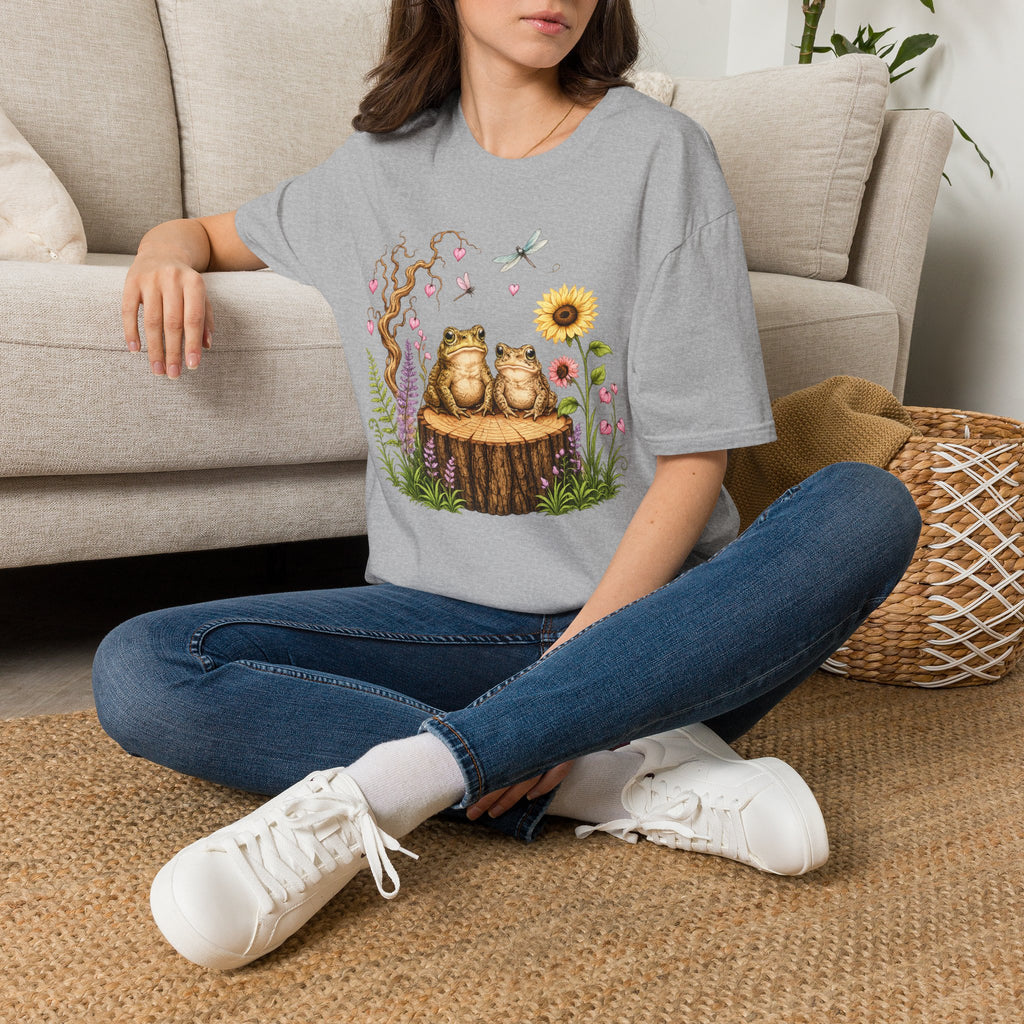 Toads on a log Unisex Softstyle T-Shirt