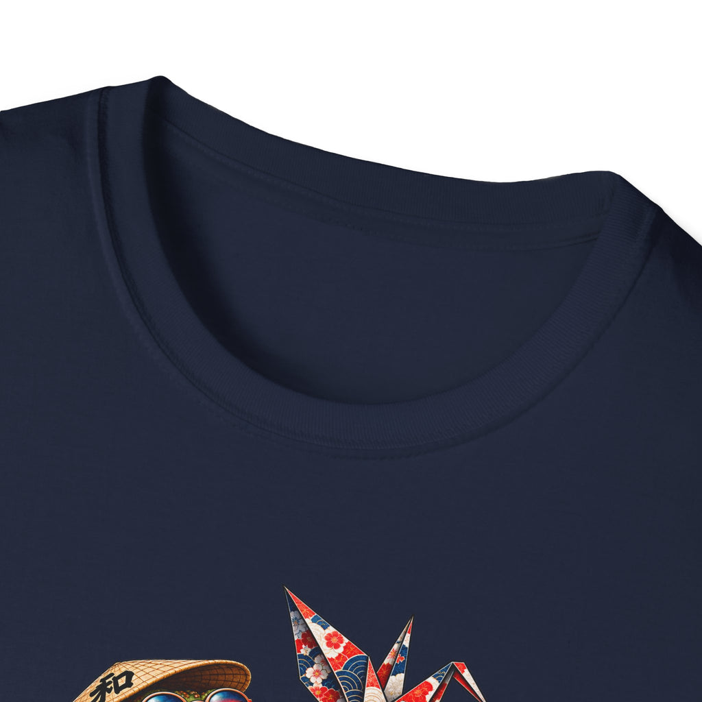 Origami Kite flying Toad Unisex Softstyle T-Shirt